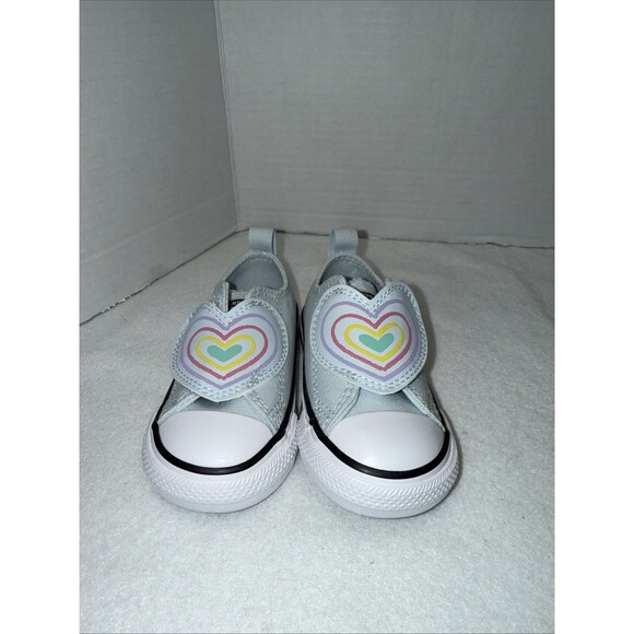 New Converse Chuck Taylor All Star Heart Slip-Ons Size 5  Baby/Toddler - Picture 1 of 12